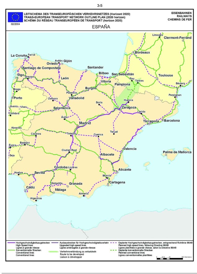 Iberiar Penintsulako mapa